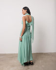 HARMATTAN MIDI DRESS IN SEA GEORGETTE