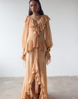 KONA MAXI DRESS IN SHELL GEORGETTE