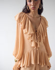 KONA MAXI DRESS IN SHELL GEORGETTE