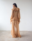 KONA MAXI DRESS IN SHELL GEORGETTE