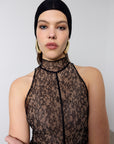 FOEHN MAXI DRESS IN BLACK LACE