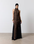 FOEHN MAXI DRESS IN BLACK LACE - De La Vali