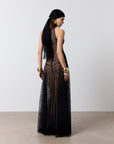 FOEHN MAXI DRESS IN BLACK LACE - De La Vali
