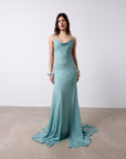 ATTICA MAXI DRESS IN SEA SILK CHIFFON