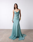 ATTICA MAXI DRESS IN SEA SILK CHIFFON