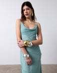ATTICA MAXI DRESS IN SEA SILK CHIFFON