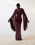 CRISTAL MAXI DRESS IN EARTH CHIFFON
