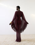 CRISTAL MAXI DRESS IN EARTH CHIFFON
