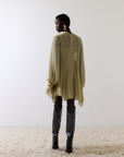 TERRAN MINI DRESS IN SAND GEORGETTE CHIFFON