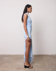 RAVENNA MINI DRESS IN SKY BLUE JERSEY