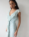 SOLEIL CHIFFON MAXI DRESS IN SPRING BLOOM FLORAL