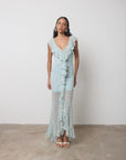 SOLEIL CHIFFON MAXI DRESS IN SPRING BLOOM FLORAL