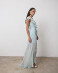 SOLEIL CHIFFON MAXI DRESS IN SPRING BLOOM FLORAL