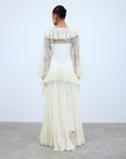 ESEN MAXI DRESS IN IVORY LACE - De La Vali