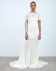 VENITA MAXI DRESS IN IVORY GEORGETTE - De La Vali