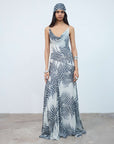 ATTICA MAXI DRESS IN ZEBRA PRINT GEORGETTE - De La Vali