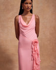VIAJE MAXI DRESS IN BALLET SILK CHIFFON