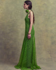 PERSEPHONE MAXI DRESS IN SPRING GREEN LACE