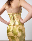 CLEODORA MAXI DRESS IN EL CEREZO SILK SATIN