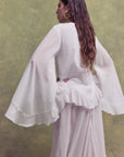 HELIA KIMONO IN WHITE LIGHTWEIGHT COTTON