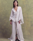 HELIA KIMONO IN WHITE LIGHTWEIGHT COTTON