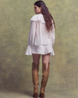MAYA SHORTS IN WHITE LIGHTWEIGHT COTTON
