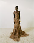 ATTICA MAXI DRESS IN GUEPARDO SILK CHIFFON