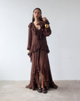 KONA MAXI DRESS IN CEDAR GEORGETTE