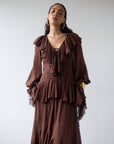 KONA MAXI DRESS IN CEDAR GEORGETTE