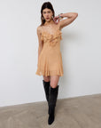 HARMATTAN MINI DRESS IN SHELL GEORGETTE