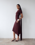 BRUBU MIDI DRESS IN EARTH JERSEY