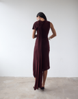 BRUBU MIDI DRESS IN EARTH JERSEY