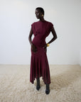 VASUDHA MIDI DRESS IN EARTH JERSEY