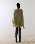 TERRAN MINI DRESS IN SAND GEORGETTE CHIFFON