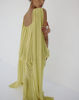 INARA MAXI DRESS IN PEAR CHIFFON