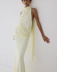 LURNA MAXI DRESS IN BRIGHT CREAM - De La Vali