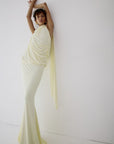 LURNA MAXI DRESS IN BRIGHT CREAM - De La Vali