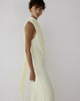 LURNA MAXI DRESS IN BRIGHT CREAM SPANDEX JEREY