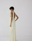 LURNA MAXI DRESS IN BRIGHT CREAM - De La Vali