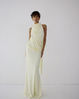 LURNA MAXI DRESS IN BRIGHT CREAM - De La Vali