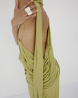 LURNA MAXI DRESS IN PEAR - De La Vali