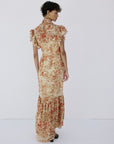 AVALON MAXI DRESS IN CACHEMIRA - YELLOW CHIFFON
