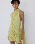 BASHANA MINI DRESS IN PEAR - De La Vali