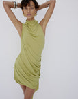 BASHANA MINI DRESS IN PEAR - De La Vali