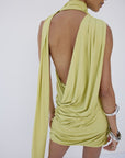 BASHANA MINI DRESS IN PEAR - De La Vali