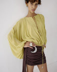 MISTY TOP IN PEAR CHIFFON - De La Vali