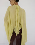 MIA TOP IN PEAR VISCOSE GEORGETTE