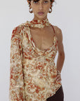 MALITA TOP IN CACHEMIRA GEORGETTE - De La Vali