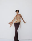 MALITA TOP IN CACHEMIRA GEORGETTE - De La Vali