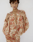 EULALIA DRESS IN CACHEMIRA CHIFFON - De La Vali